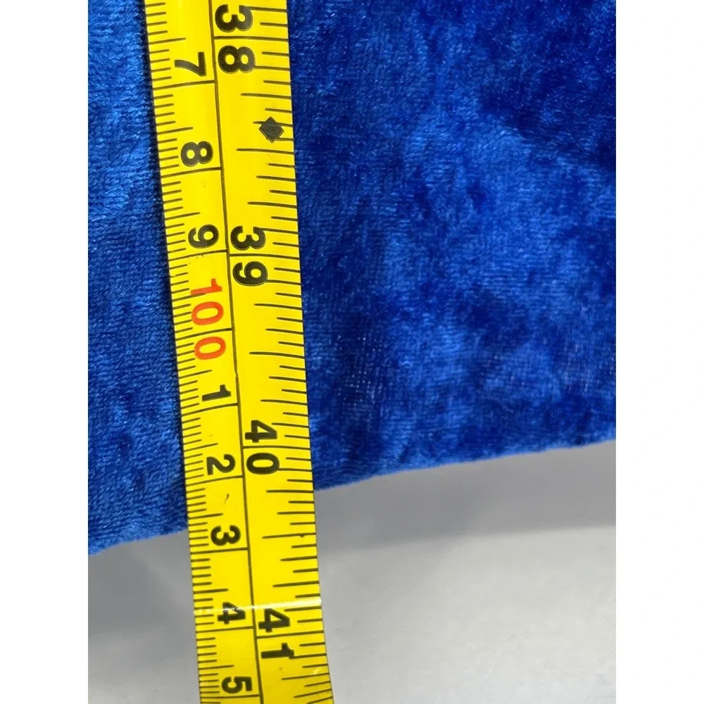 California Costume Regal Princess Dress Blue‎ Velvet Gold Trim Child Medium